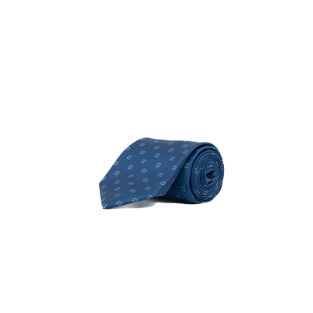Cravatta Blue Fiori