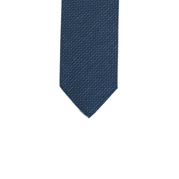 Cravatta Bluette Reticolo